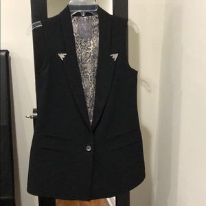 Long blazer vest
